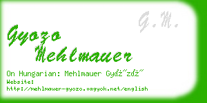 gyozo mehlmauer business card